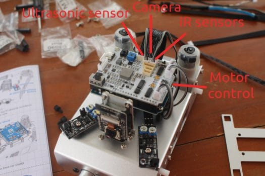 Zeus Robot Car wiring