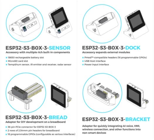 ESP32-S3-BOX-3 PCIe Expansion Modules