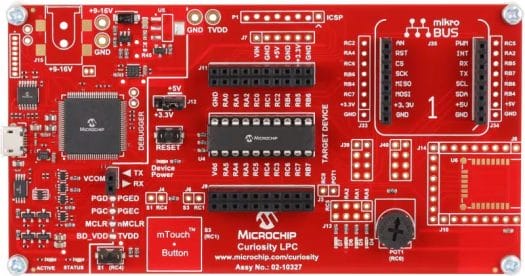 Microchip Curiosity development board Microchip Curiosity development board