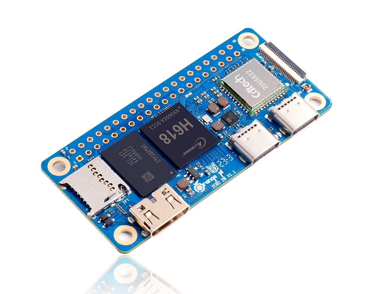 Orange Pi Zero 2W - A Raspberry Pi Zero 2W alternative with up to 4GB RAM -  CNX Software