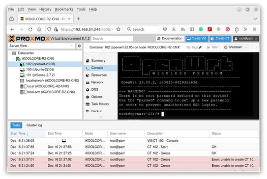 Proxmox VE Alder Lake-N Ubuntu pfSense OpenWrt
