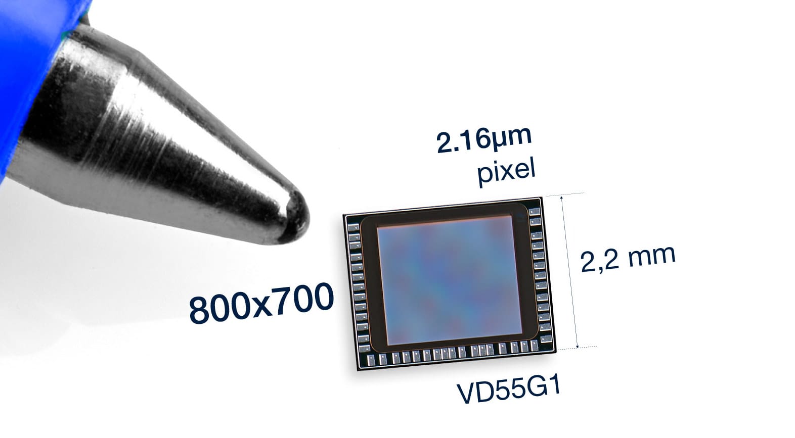 STMicro VD55G1 - A small, low-power global shutter I3C camera sensor ...