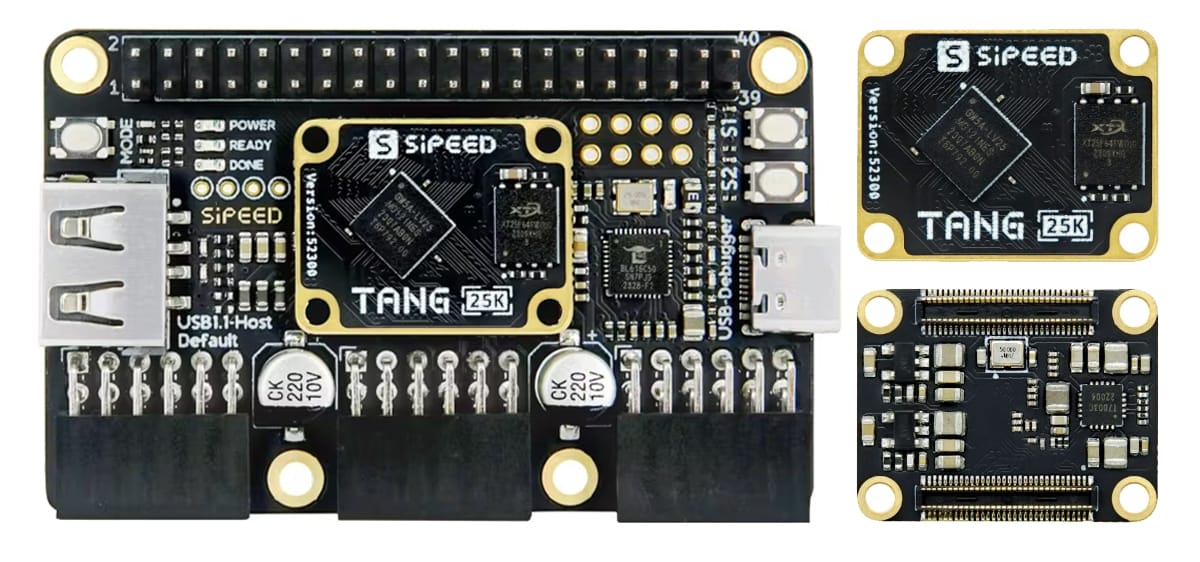 Sipeed Tang Primer 25K Features 23,040 Logic Cells for Efficient FPGA Prototyping and Development