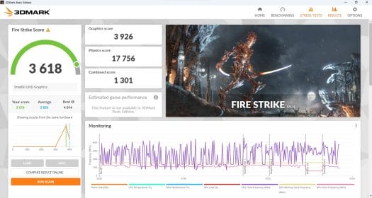 Beelink SEi12 i7-12650H 3DMark Fire Strike