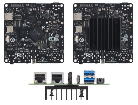 Rockchip RK3568 SBC Dual GbE Heatsink